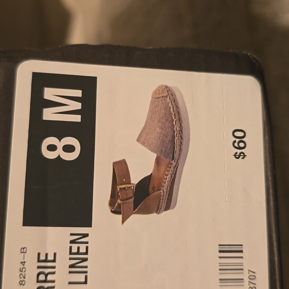 A.N.A BRAND WOMEN'S TAN SUMMER LINEN SHOES WITH ADJUSTABLE ANKLE STRAP SIZE 8 - Picture 11 of 13